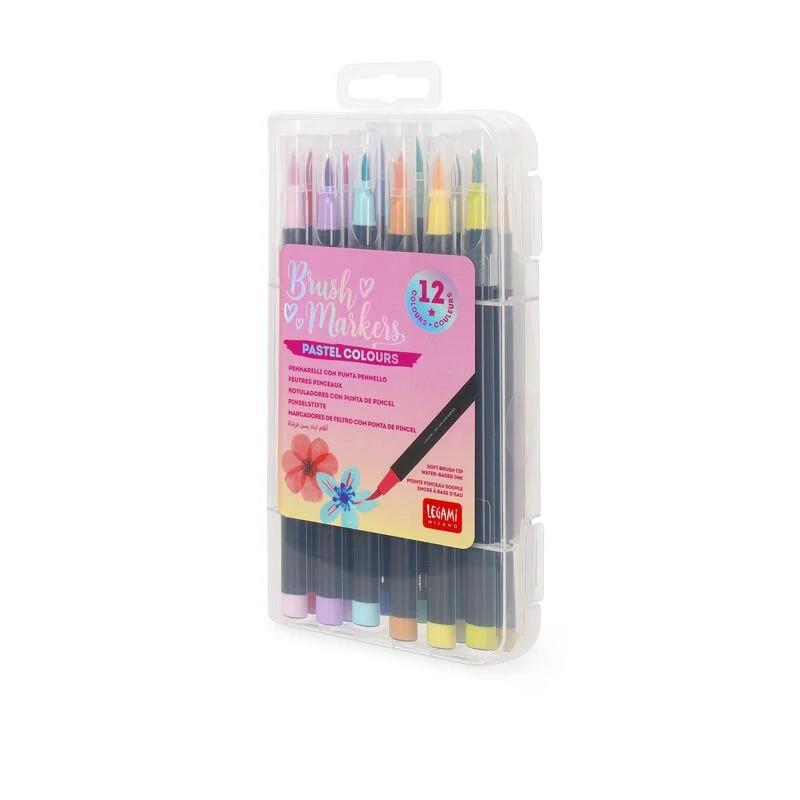 SET DE 12 RETOLADORS AMB PUNTA DE PINZELL - BRUSH MARKERS | 8052694010423 | Llibreria Online de Tremp